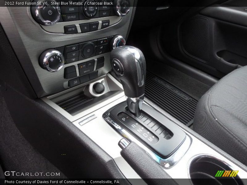 Steel Blue Metallic / Charcoal Black 2012 Ford Fusion SE V6