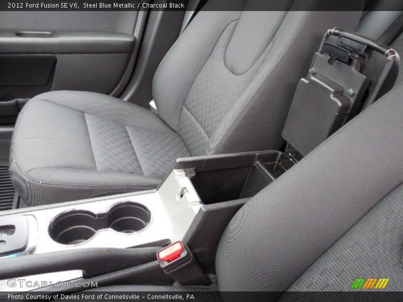 Steel Blue Metallic / Charcoal Black 2012 Ford Fusion SE V6