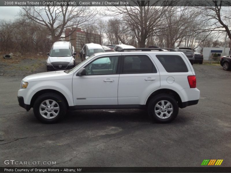 Classic White / Charcoal Black 2008 Mazda Tribute i Grand Touring 4WD