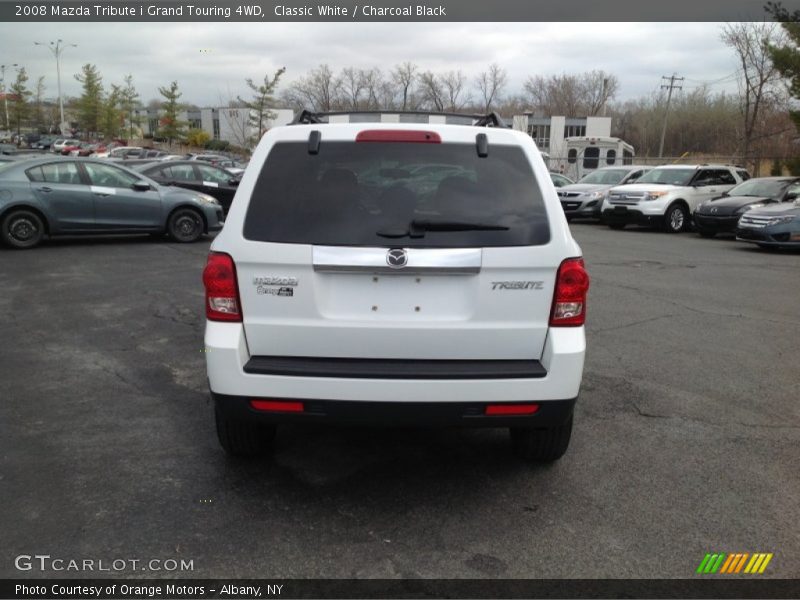 Classic White / Charcoal Black 2008 Mazda Tribute i Grand Touring 4WD