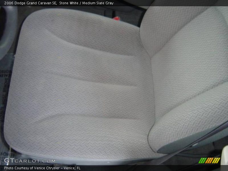 Stone White / Medium Slate Gray 2006 Dodge Grand Caravan SE