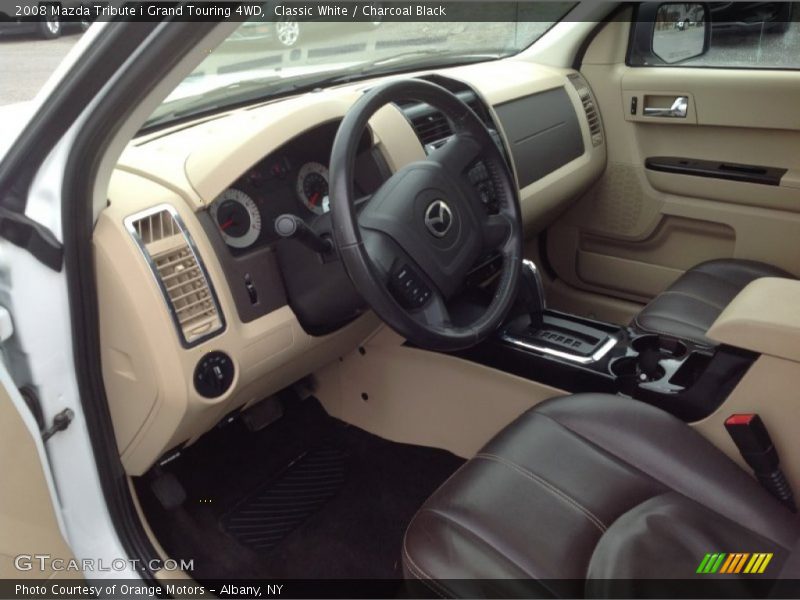 Classic White / Charcoal Black 2008 Mazda Tribute i Grand Touring 4WD