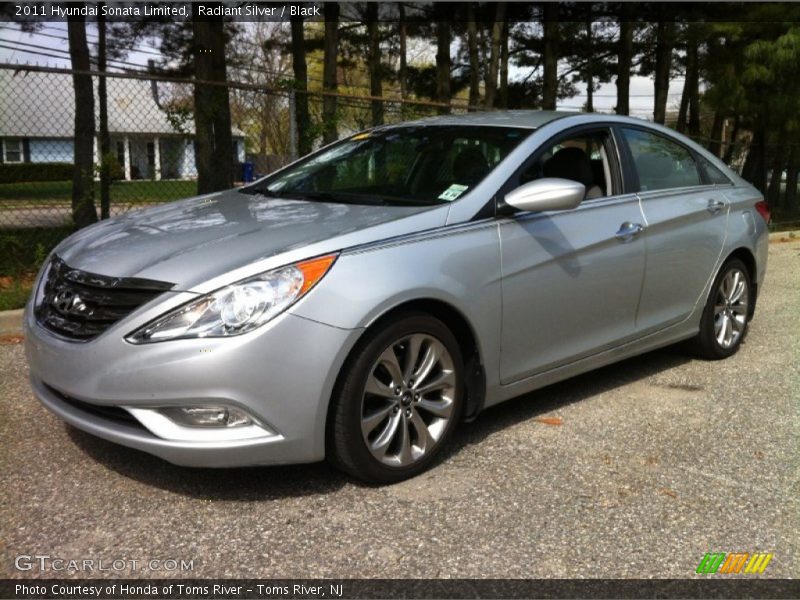 Radiant Silver / Black 2011 Hyundai Sonata Limited