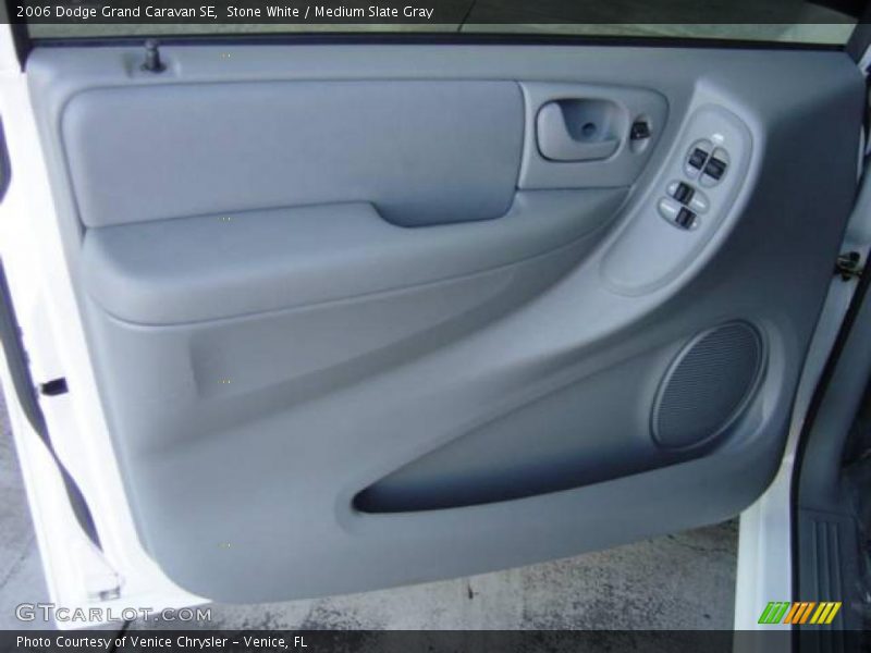 Stone White / Medium Slate Gray 2006 Dodge Grand Caravan SE