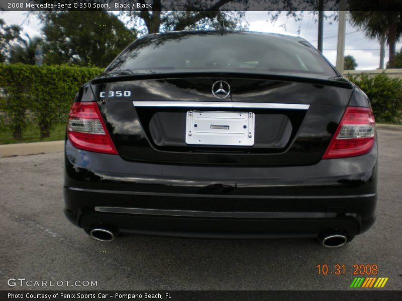 Black / Black 2008 Mercedes-Benz C 350 Sport