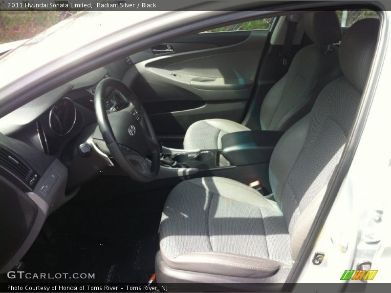Radiant Silver / Black 2011 Hyundai Sonata Limited
