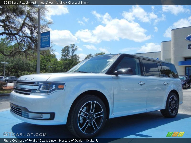 Ingot Silver Metallic / Charcoal Black 2013 Ford Flex Limited