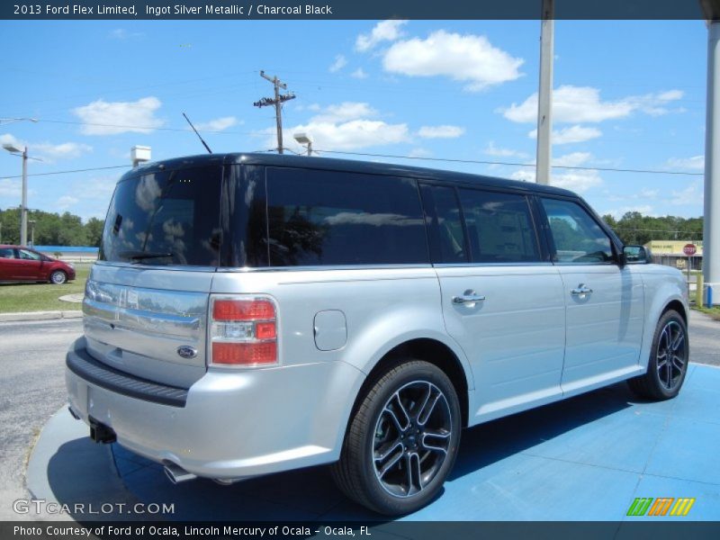 Ingot Silver Metallic / Charcoal Black 2013 Ford Flex Limited