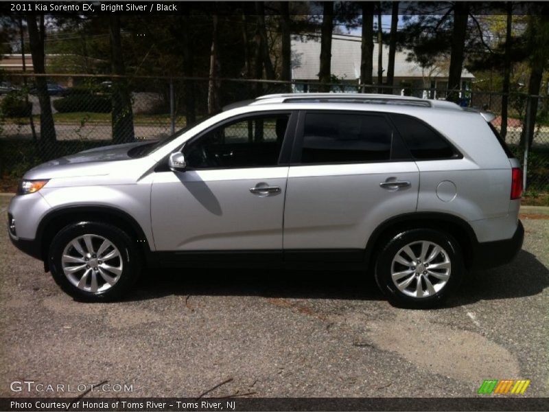 Bright Silver / Black 2011 Kia Sorento EX