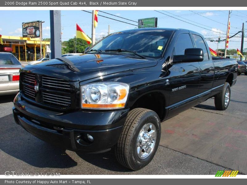 Black / Medium Slate Gray 2006 Dodge Ram 2500 Sport Quad Cab 4x4
