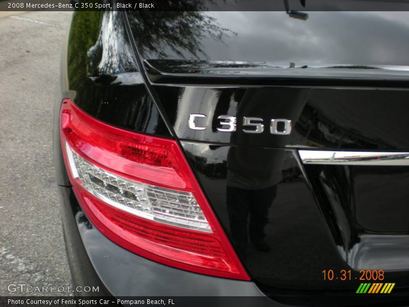 Black / Black 2008 Mercedes-Benz C 350 Sport