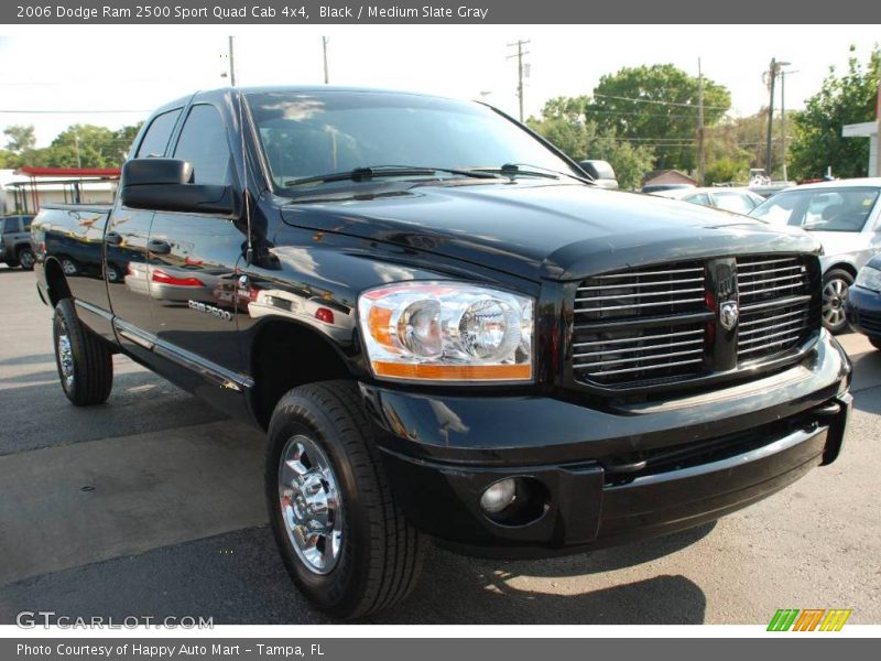 Black / Medium Slate Gray 2006 Dodge Ram 2500 Sport Quad Cab 4x4