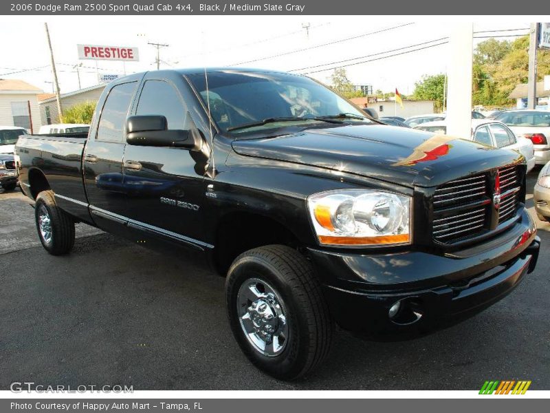 Black / Medium Slate Gray 2006 Dodge Ram 2500 Sport Quad Cab 4x4
