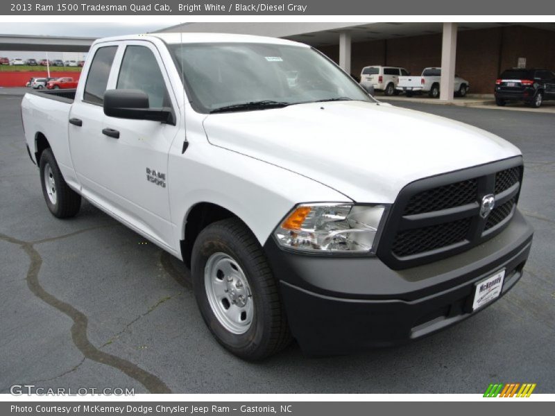 Bright White / Black/Diesel Gray 2013 Ram 1500 Tradesman Quad Cab