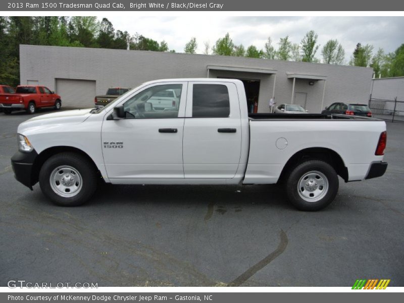 Bright White / Black/Diesel Gray 2013 Ram 1500 Tradesman Quad Cab