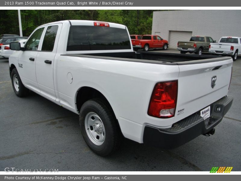 Bright White / Black/Diesel Gray 2013 Ram 1500 Tradesman Quad Cab