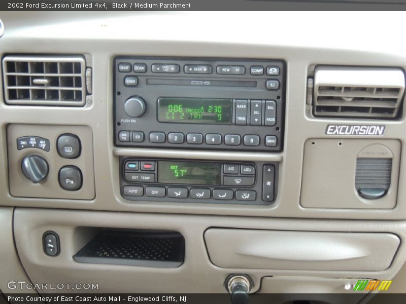 Black / Medium Parchment 2002 Ford Excursion Limited 4x4