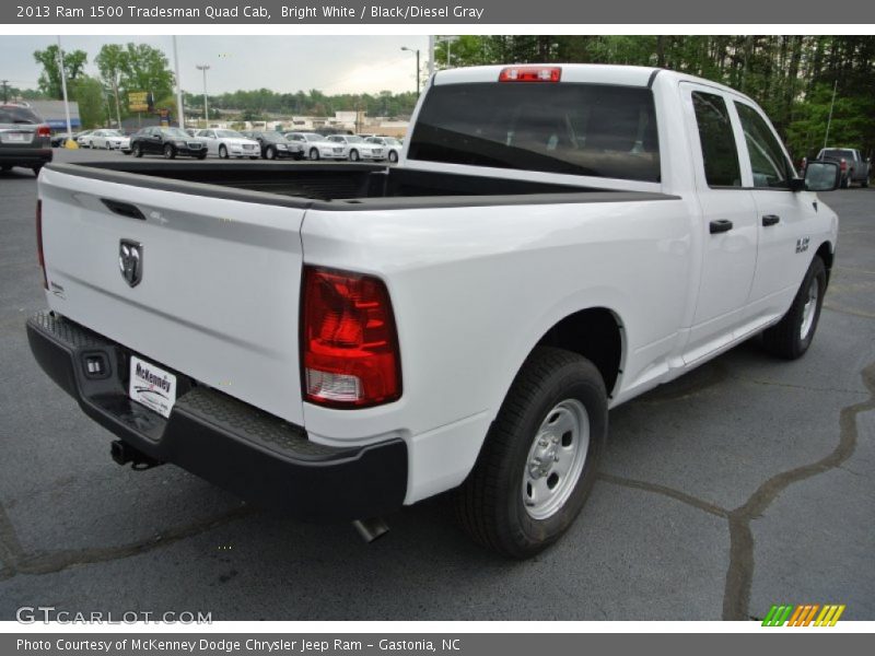 Bright White / Black/Diesel Gray 2013 Ram 1500 Tradesman Quad Cab