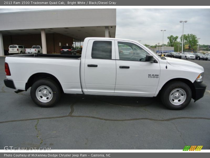 Bright White / Black/Diesel Gray 2013 Ram 1500 Tradesman Quad Cab