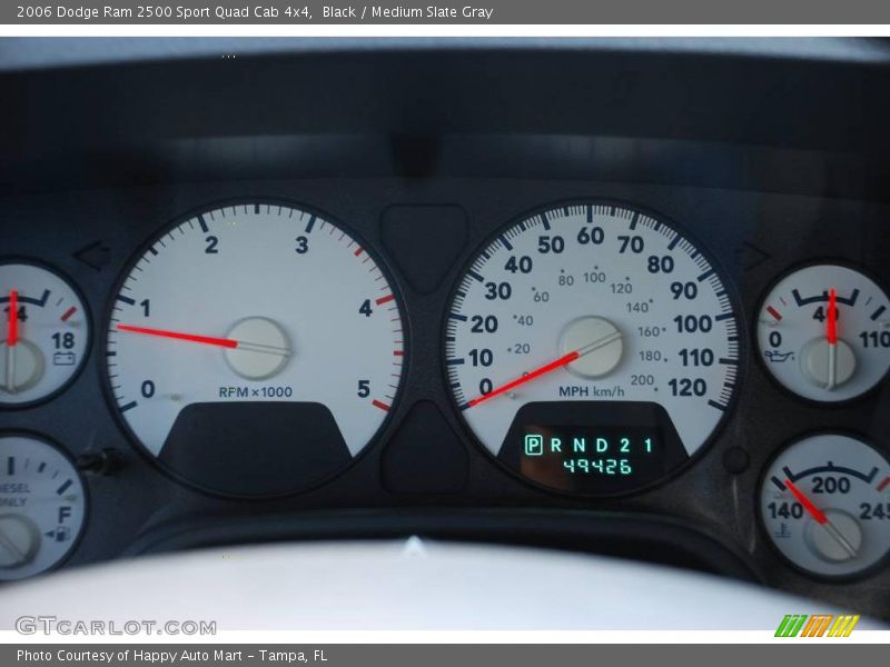 Black / Medium Slate Gray 2006 Dodge Ram 2500 Sport Quad Cab 4x4
