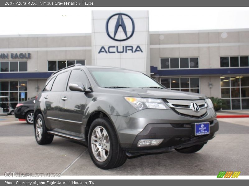 Nimbus Gray Metallic / Taupe 2007 Acura MDX