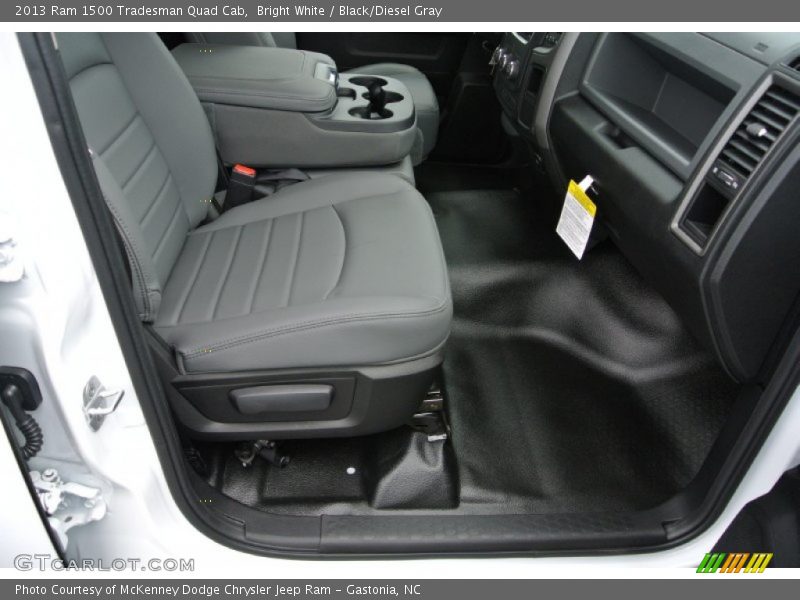 Bright White / Black/Diesel Gray 2013 Ram 1500 Tradesman Quad Cab