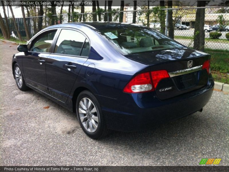 Royal Blue Pearl / Gray 2010 Honda Civic EX Sedan