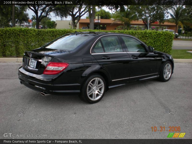 Black / Black 2008 Mercedes-Benz C 350 Sport