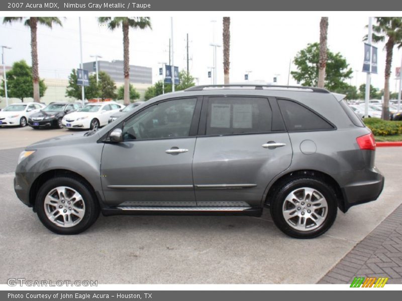 Nimbus Gray Metallic / Taupe 2007 Acura MDX