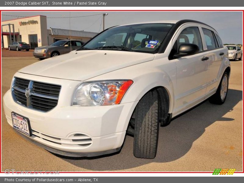 Stone White / Pastel Slate Gray 2007 Dodge Caliber SXT