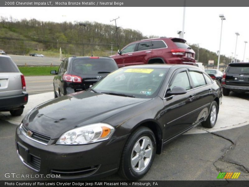 Mocha Bronze Metallic / Neutral Beige 2008 Chevrolet Impala LT