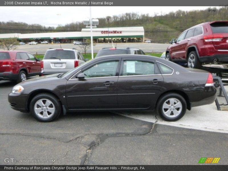 Mocha Bronze Metallic / Neutral Beige 2008 Chevrolet Impala LT