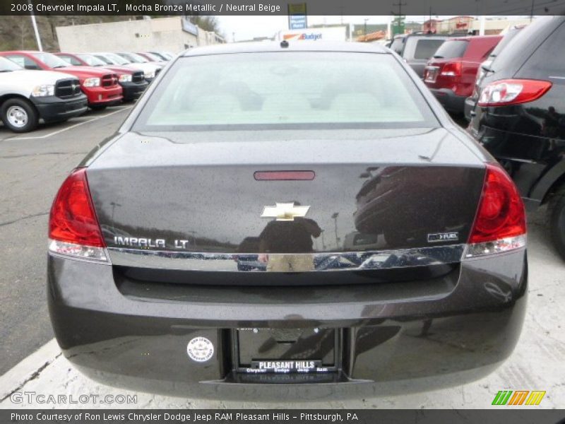 Mocha Bronze Metallic / Neutral Beige 2008 Chevrolet Impala LT