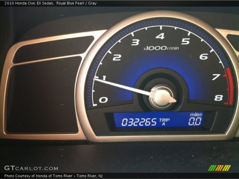 Royal Blue Pearl / Gray 2010 Honda Civic EX Sedan