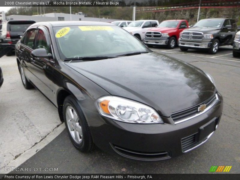 Mocha Bronze Metallic / Neutral Beige 2008 Chevrolet Impala LT