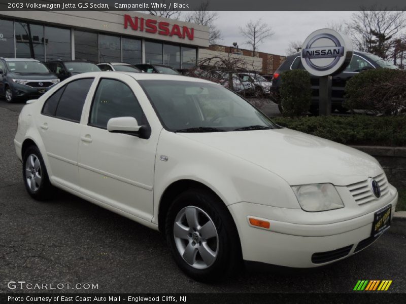 Campanella White / Black 2003 Volkswagen Jetta GLS Sedan