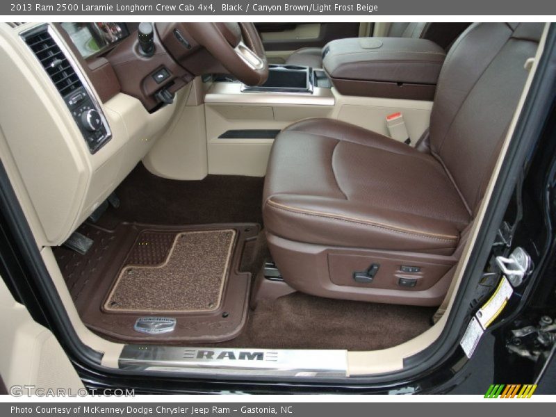  2013 2500 Laramie Longhorn Crew Cab 4x4 Canyon Brown/Light Frost Beige Interior