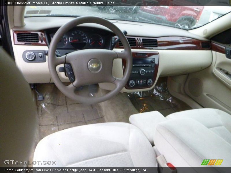 Mocha Bronze Metallic / Neutral Beige 2008 Chevrolet Impala LT