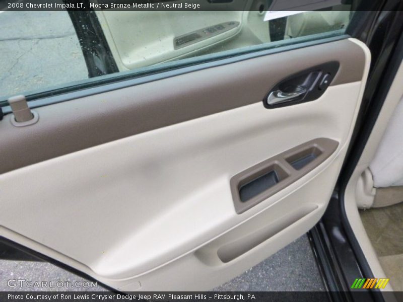 Mocha Bronze Metallic / Neutral Beige 2008 Chevrolet Impala LT