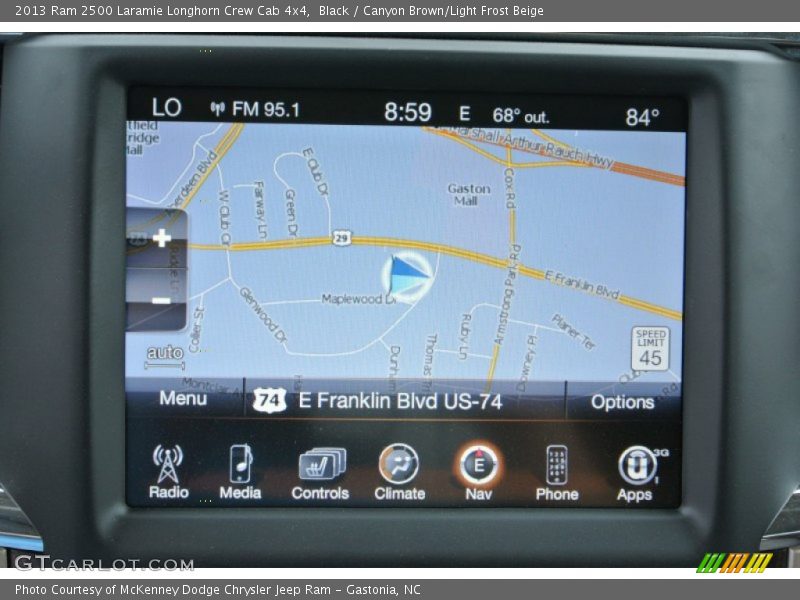 Navigation of 2013 2500 Laramie Longhorn Crew Cab 4x4