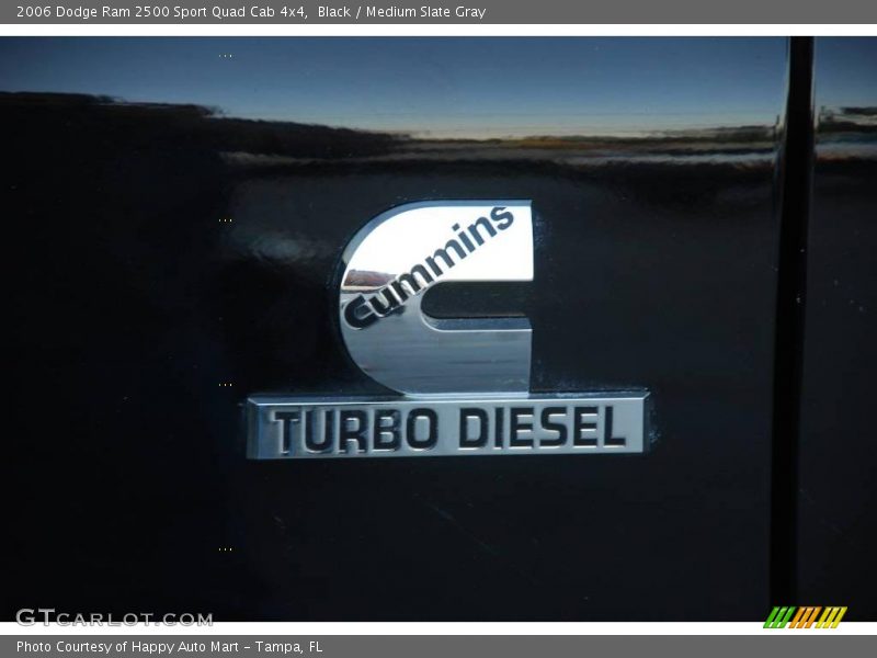 Black / Medium Slate Gray 2006 Dodge Ram 2500 Sport Quad Cab 4x4