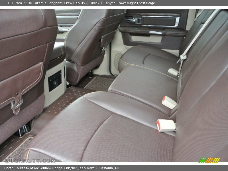 Rear Seat of 2013 2500 Laramie Longhorn Crew Cab 4x4