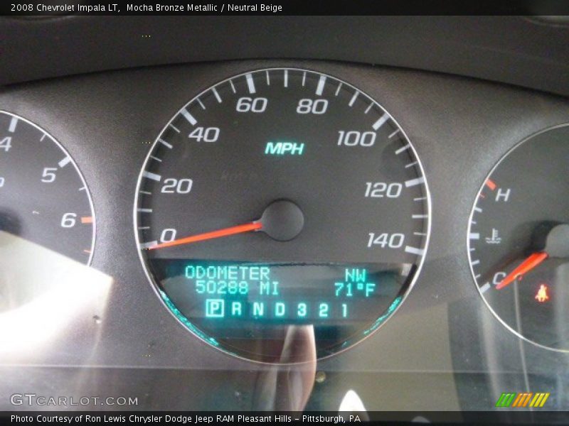 Mocha Bronze Metallic / Neutral Beige 2008 Chevrolet Impala LT