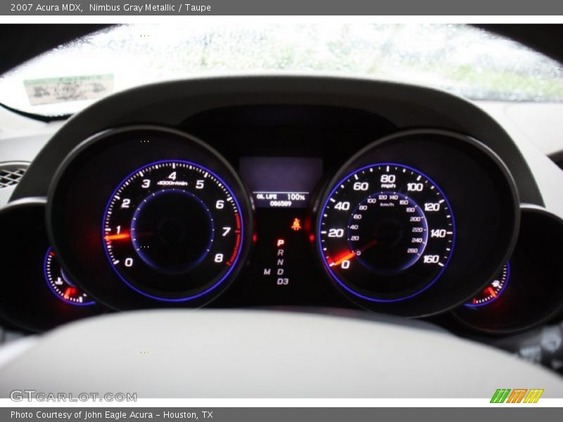 Nimbus Gray Metallic / Taupe 2007 Acura MDX