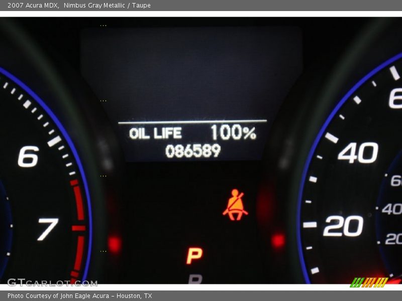 Nimbus Gray Metallic / Taupe 2007 Acura MDX