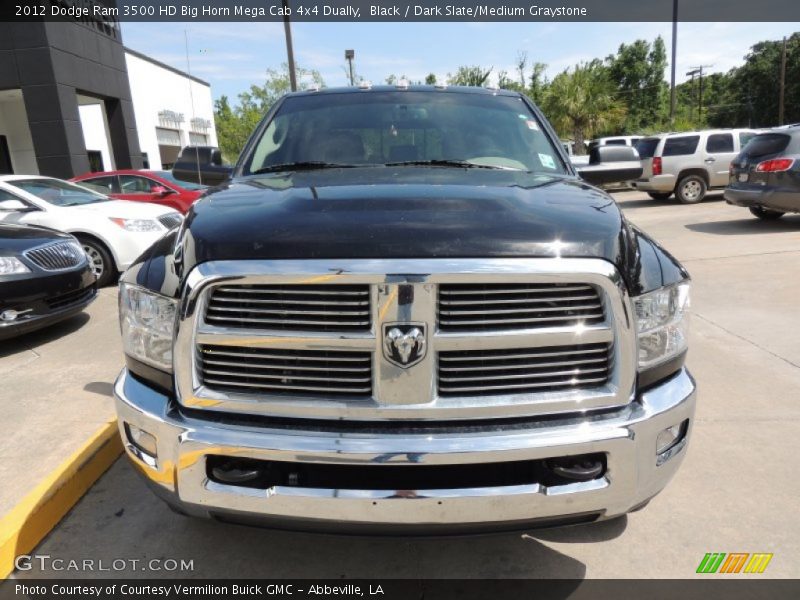 Black / Dark Slate/Medium Graystone 2012 Dodge Ram 3500 HD Big Horn Mega Cab 4x4 Dually