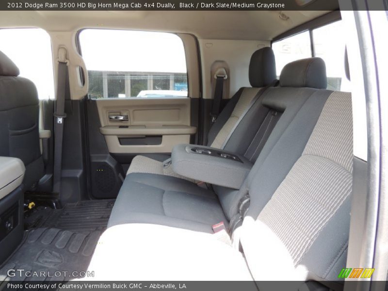 Black / Dark Slate/Medium Graystone 2012 Dodge Ram 3500 HD Big Horn Mega Cab 4x4 Dually