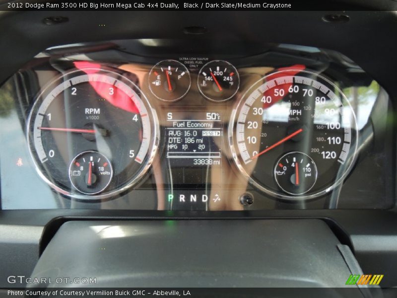  2012 Ram 3500 HD Big Horn Mega Cab 4x4 Dually Big Horn Mega Cab 4x4 Dually Gauges
