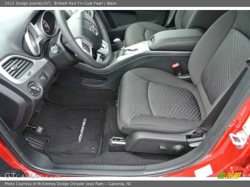 Brilliant Red Tri-Coat Pearl / Black 2013 Dodge Journey SXT