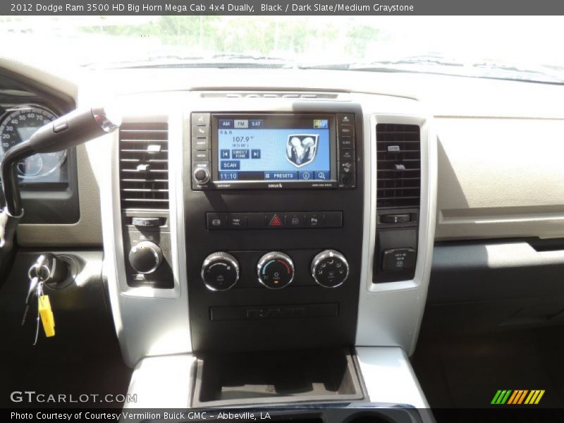 Black / Dark Slate/Medium Graystone 2012 Dodge Ram 3500 HD Big Horn Mega Cab 4x4 Dually